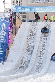 The slide at Detroit's Winter Blast.