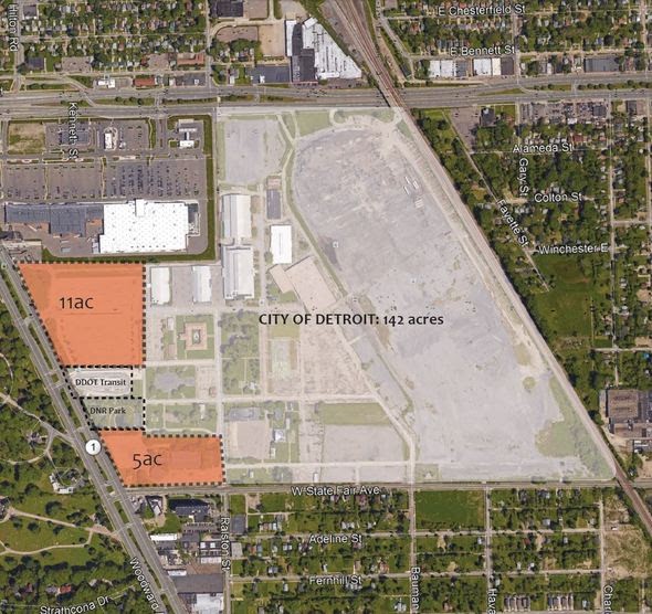 The City of Detroit is to buy the bulk of the old state fairgrounds at a rate of $49,300 per acre, while Magic Plus, LLC is to pay $29,500 per acre for its portion. - CITY OF DETROIT