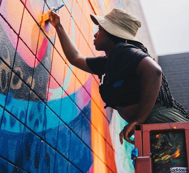 Detroit's Black-led mural fest BLKOUT expands to Midtown and Park | | Detroit | Detroit Metro Times