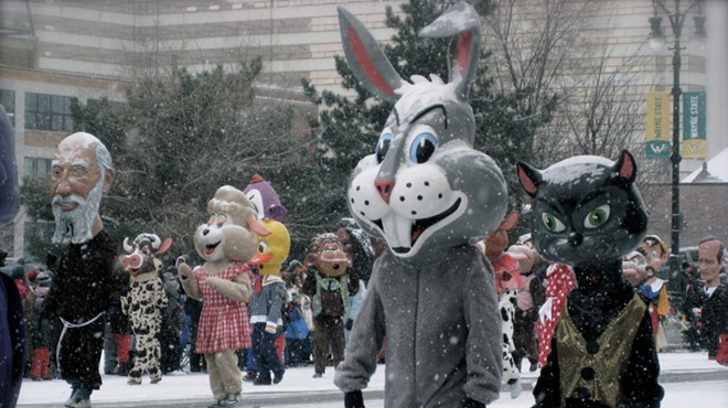 The annual Thanksgiving Parade along Woodward Avenue in 2014.