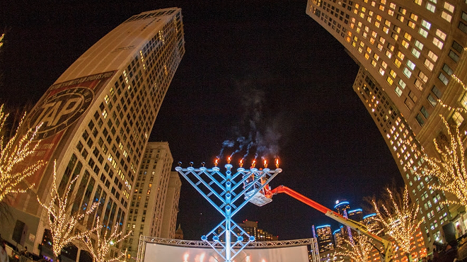 Menorah in the D returns to Detroit's Campus Martius to kick off the Festival of Lights