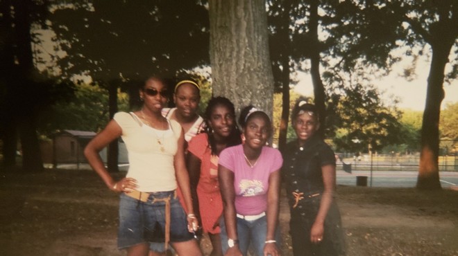Breonna Taylor, second from left, is pictured with three of her sisters and a cousin.