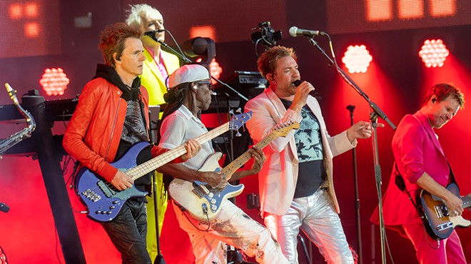Duran Duran performing with Nile Rodgers & CHIC in 2022.