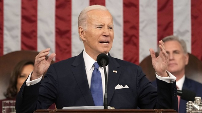 President Joe Biden speaks during his 2023 State of the Union address.