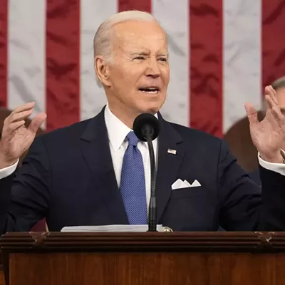 President Joe Biden speaks during his 2023 State of the Union address.