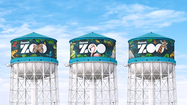 Detroit Zoological Society unveils new design for iconic I-696 water tower