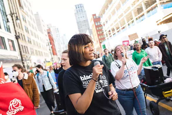 Everyone we saw marching for reproductive rights in Detroit on Saturday