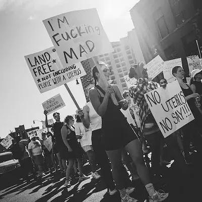 Everyone we saw marching in Detroit for reproductive rights after 'Roe v. Wade' was overturned on Friday