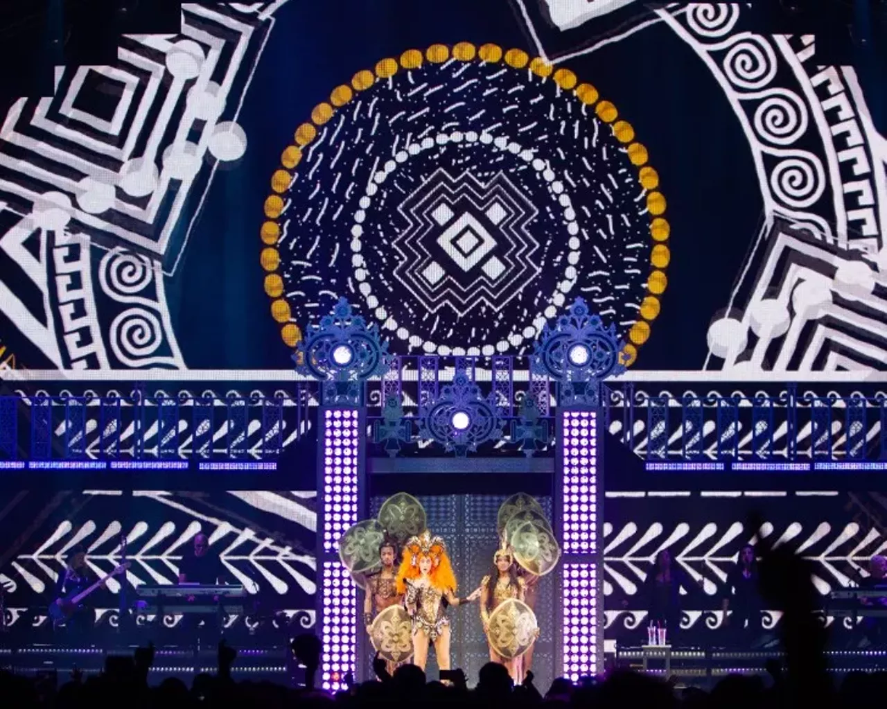 Photos of Cher turning back time during her performance at LCA in Detroit