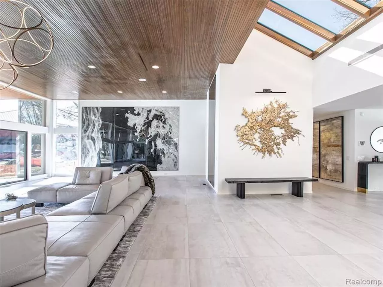 This stunning Irving Tobocman-designed masterpiece in West Bloomfield comes with everything inside