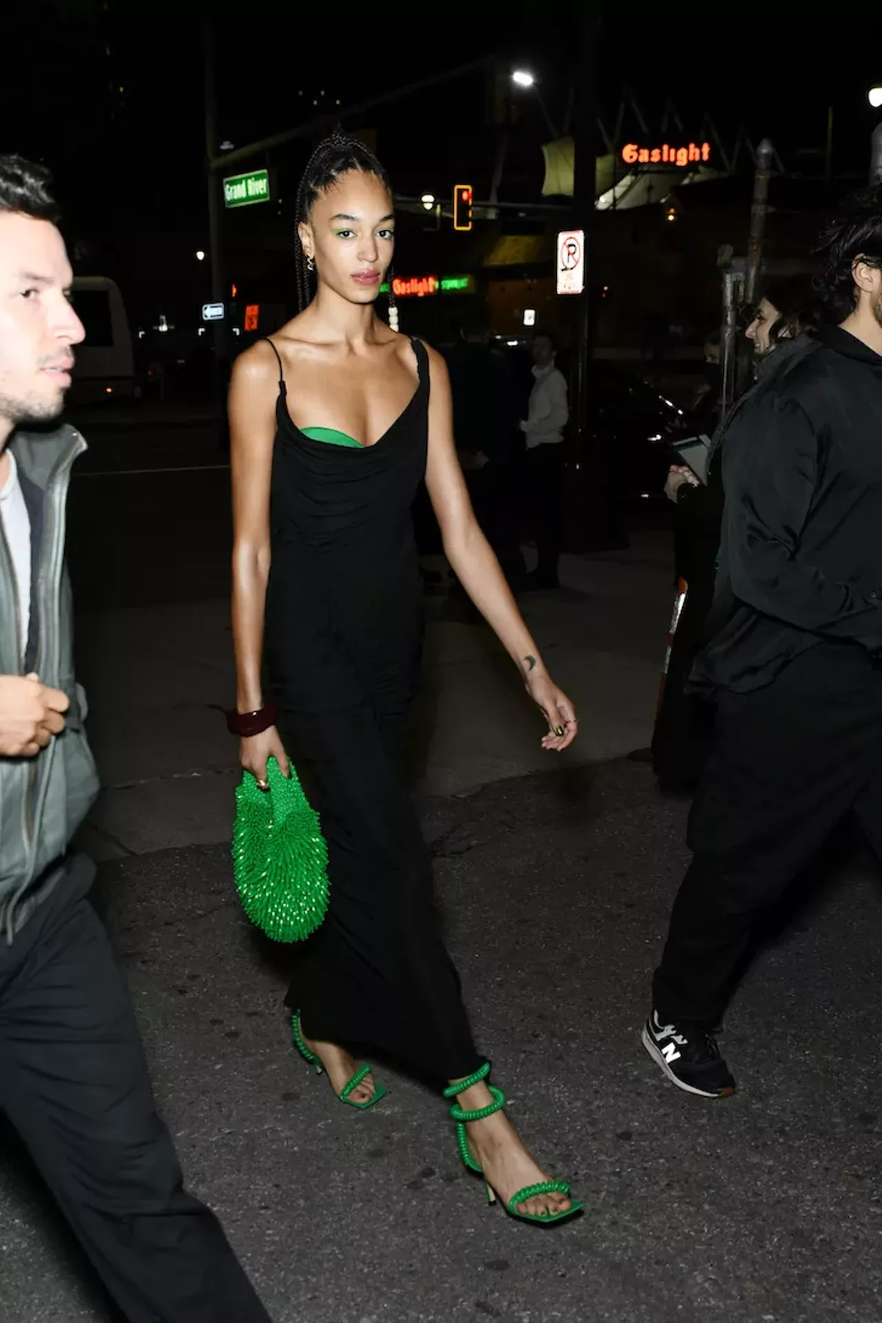 DETROIT, MICHIGAN - OCTOBER 21: Indira Scott arrives at the Bottega Veneta Salon 03 Presentation at Michigan Theater on October 21, 2021 in Detroit, Michigan. (Photo by Jared Siskin/Getty Images for Bottega Veneta)