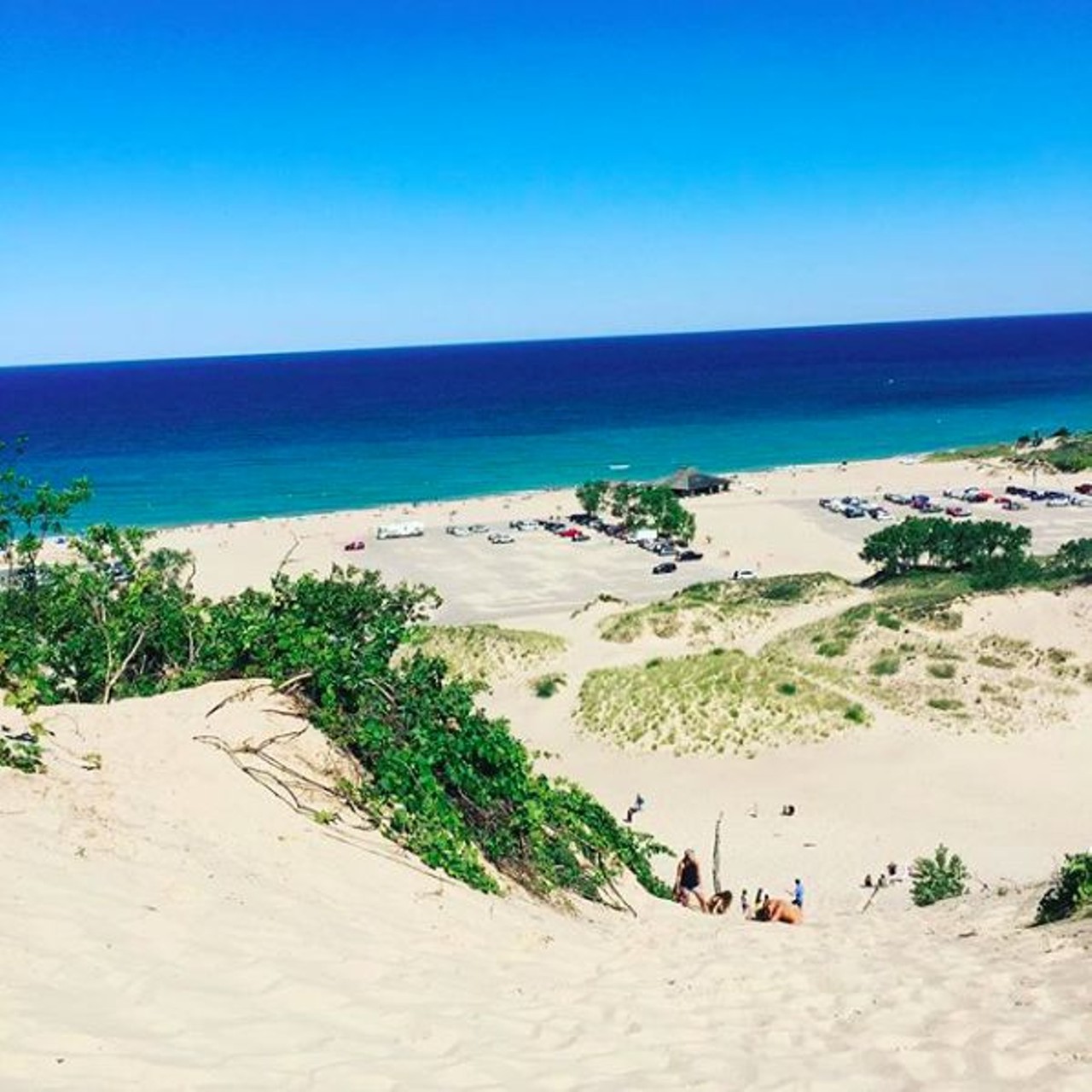 Warren Dunes State Park
Sawyer, MI
What more can you ask for than three miles of shoreline and sand dunes? Well this campground is located right at the foot of it all. The six miles of trails take you through serene natural areas to the beach and if you climb to the top of the dunes and you are rewarded with panoramic views of the lake. 
Photo via IG user @garaleehundley