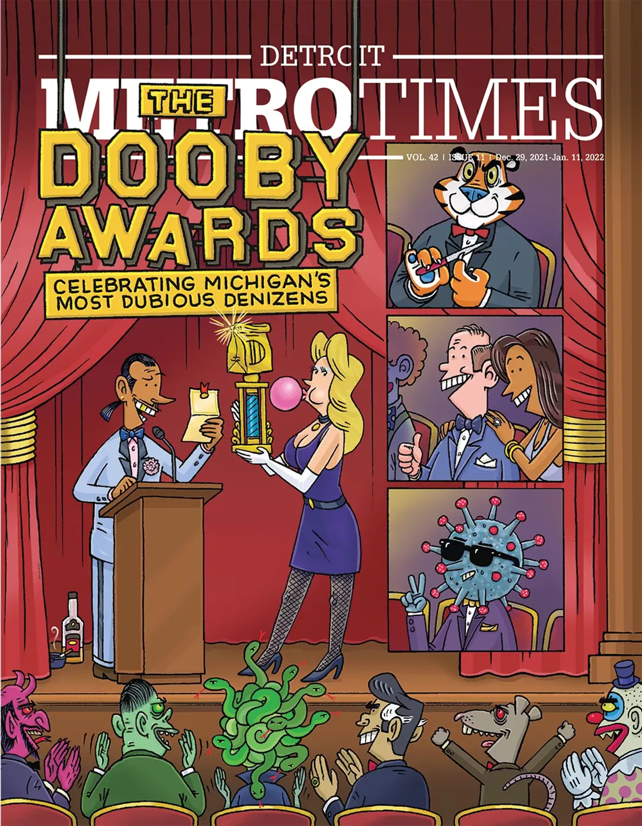 It&#146;s that time of the year again, when we gaze back and reflect upon the horrors of another year. 2021 was notable for starting with a bang. Thankfully, it was all up from there, but the bar was so low it was in hell. Without further ado, this year&#146;s winners, we mean losers, are&#133;&nbsp;
Illustration by John Kerschbaum