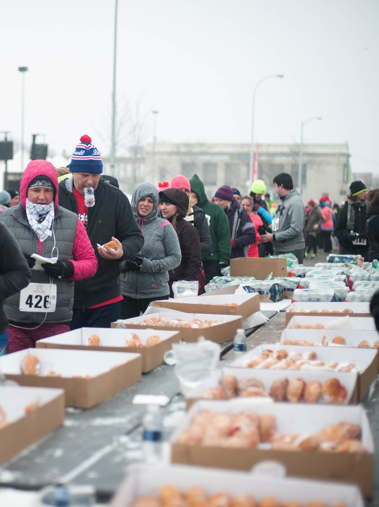 Saturday 2/6 Paczki Run -- Goodbye Christmas, hello Easter. Ring in the new holiday season with a paczki, also known as a delicious, calorie-filled jelly doughnut. Calorie counters can indulge in that jelly-filled goodness guilt free by participating in Hamtramck&#146;s annual Paczki Run. The yearly 5K takes place a few days before Paczki Day. Motivation to finish the race can be found in the paczkis, beer, and T-shirt racers receive upon completing the 2-square-mile run. Be one of the first three finishers, and you&#146;ll get a medal to show off to your family and friends. In-person registration begins at 8 a.m.; runs begins at 10 a.m.; corner of Joseph Campau and Holbrook $45
