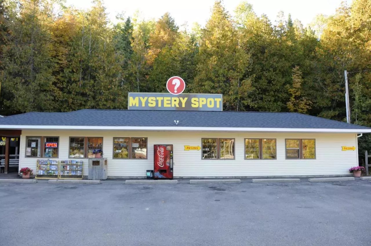 Secret SpotSt. Ignace, Mich. In a not-so-secret location in St. Ignace, this mystery spot is full of surprises. Legend has it that in the 1950s when the land was being surveyed, the crew's equipment stopped working in a specific 300-foot diameter circle. And from that moment, visitors have traveled to this spot to see just what kind of supernatural things are happening. There is also a mini-golf course, zipline ride, and maze in the woods. This mystery spot is located near the Mackinac Bridge on Hwy. U.S.-2.
Photo via Mystery Spot / Facebook