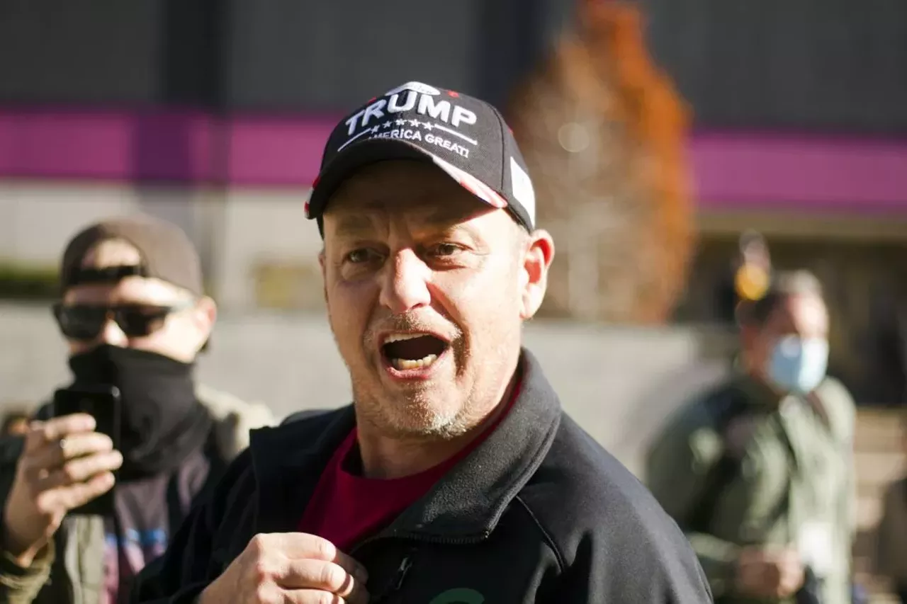 A bunch of Trump supporters drove down to Detroit to lose their shit about the election