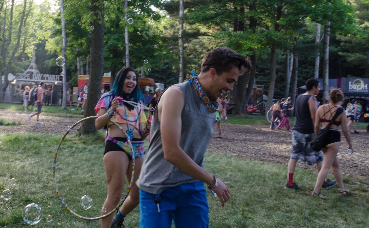 All the beautiful people we saw at day 1 of Electric Forest