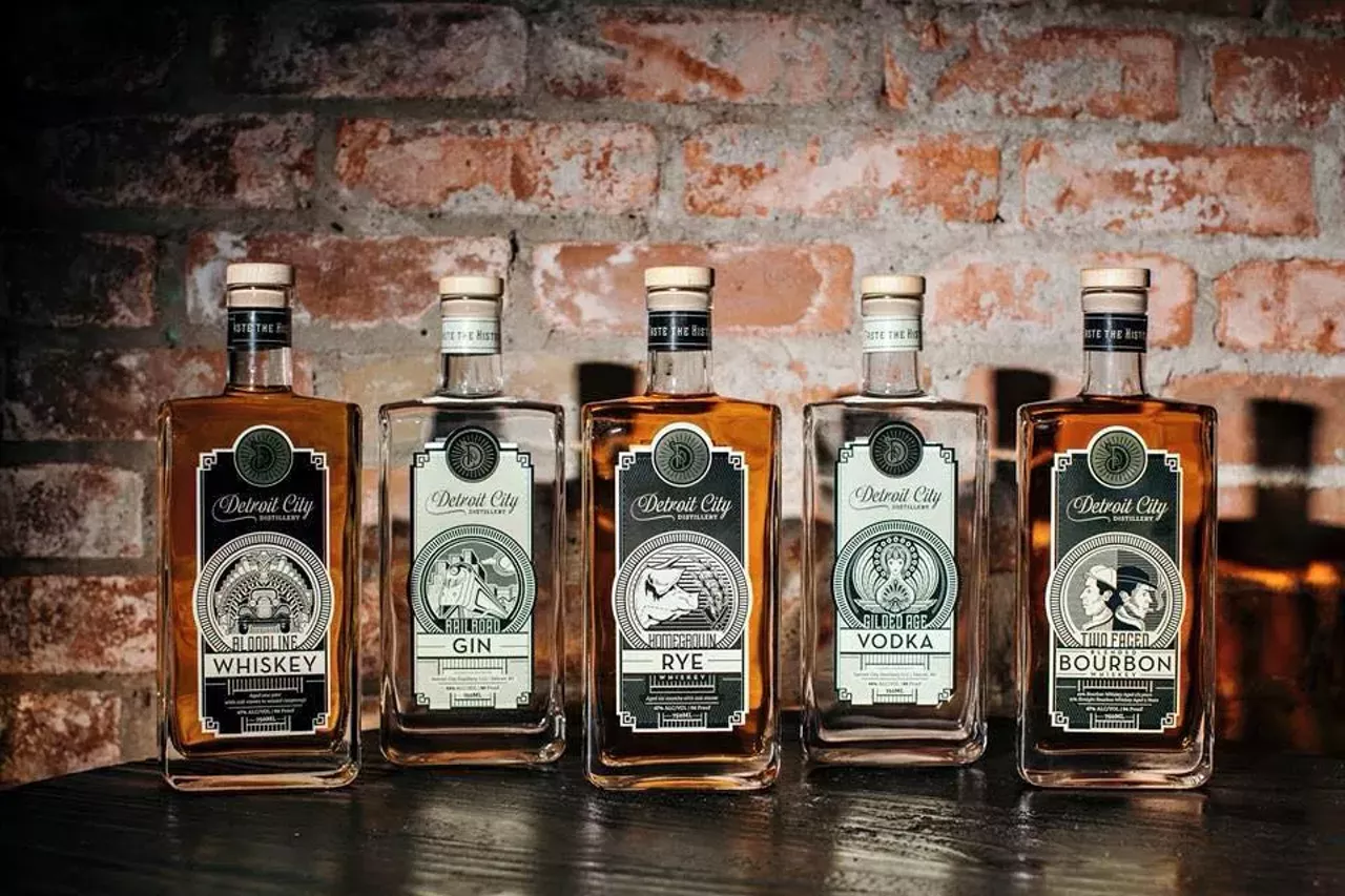 Detroit City Distillery - 2465 Riopelle St., Local distillery, featuring craft cocktails, and the occasional popup bar food offering, found in Eastern Market (photo from Facebook).