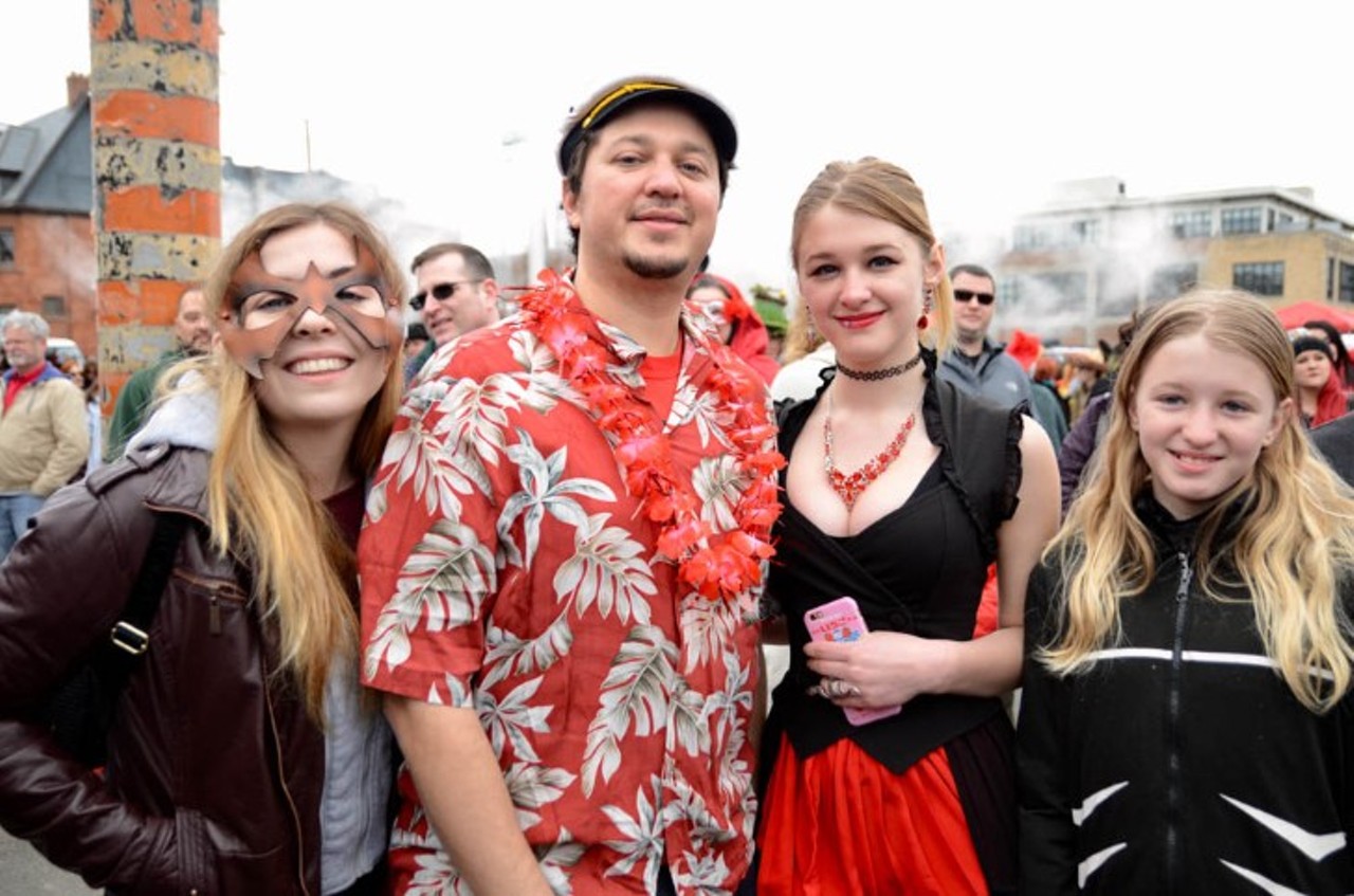 Everyone we saw at the 10th annual Marche du Nain Rouge in Detroit