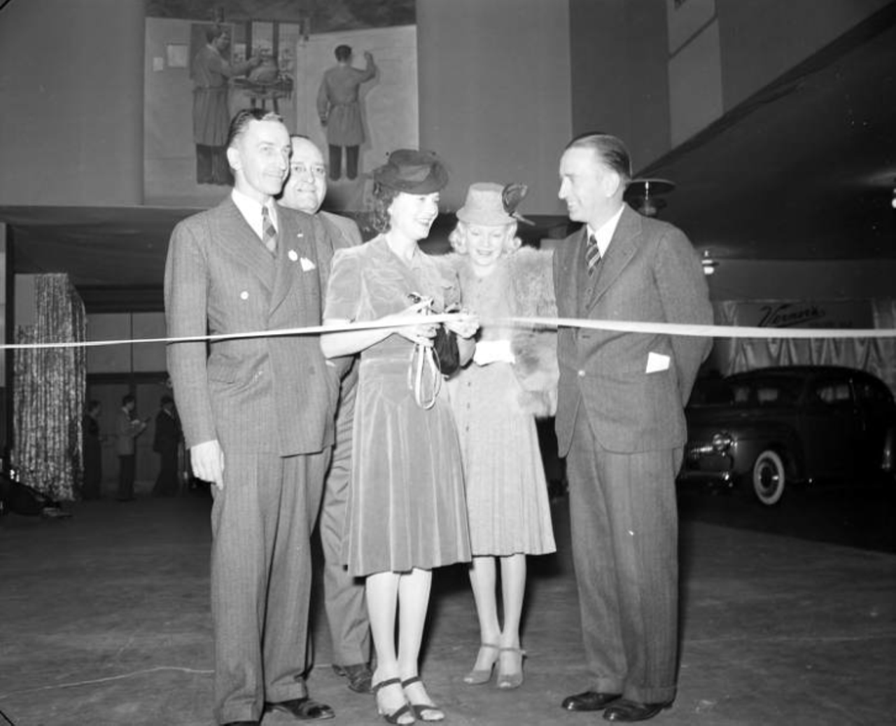 Opening Auto Show, 1940s. Photos courtesy of Virtual Motor City.