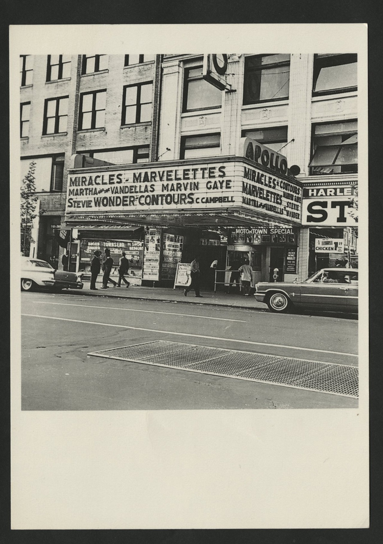 Postcard for a Motown show at the Apollo Theater, New York, undated.(Rosalind Ashford-Holmes Collection)