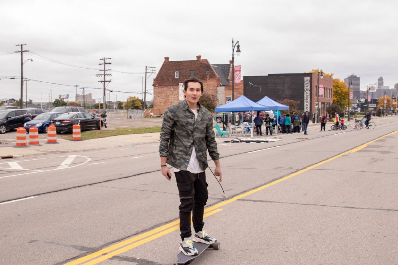 Everyone who took to the streets for Open Streets Southwest Detroit