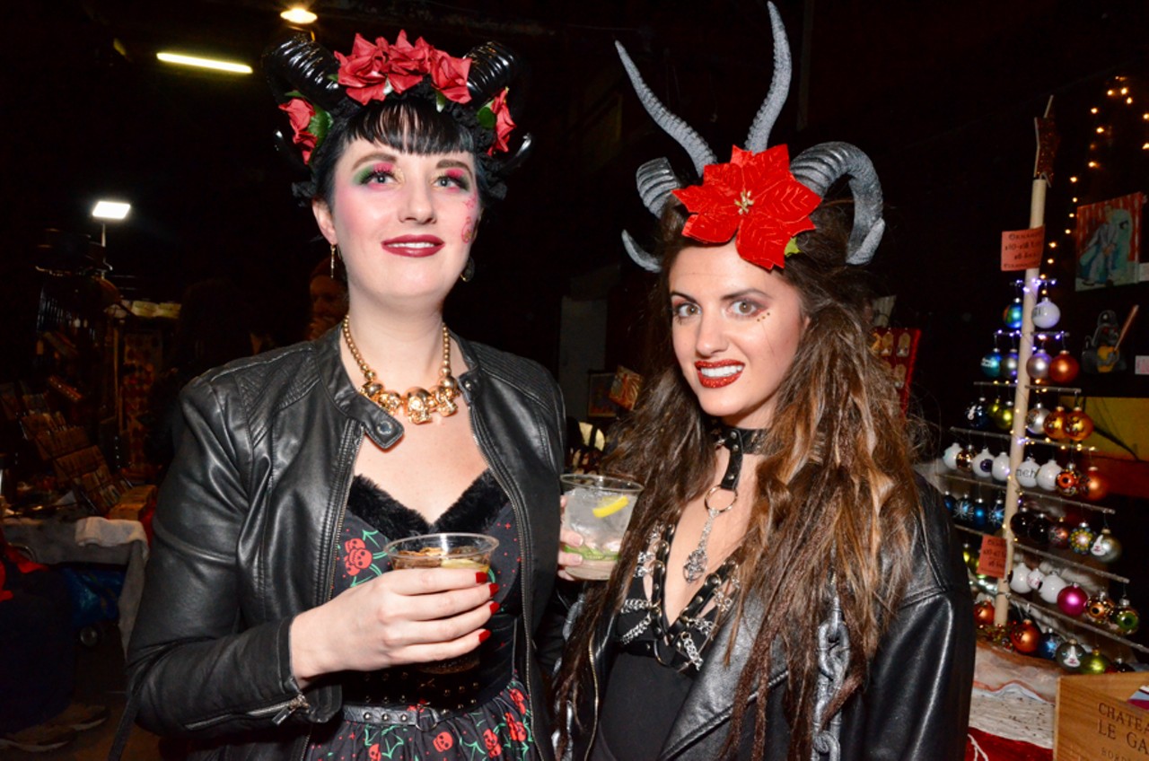 All the naughty folks we saw at Krampus Night at Detroit's Tangent Gallery