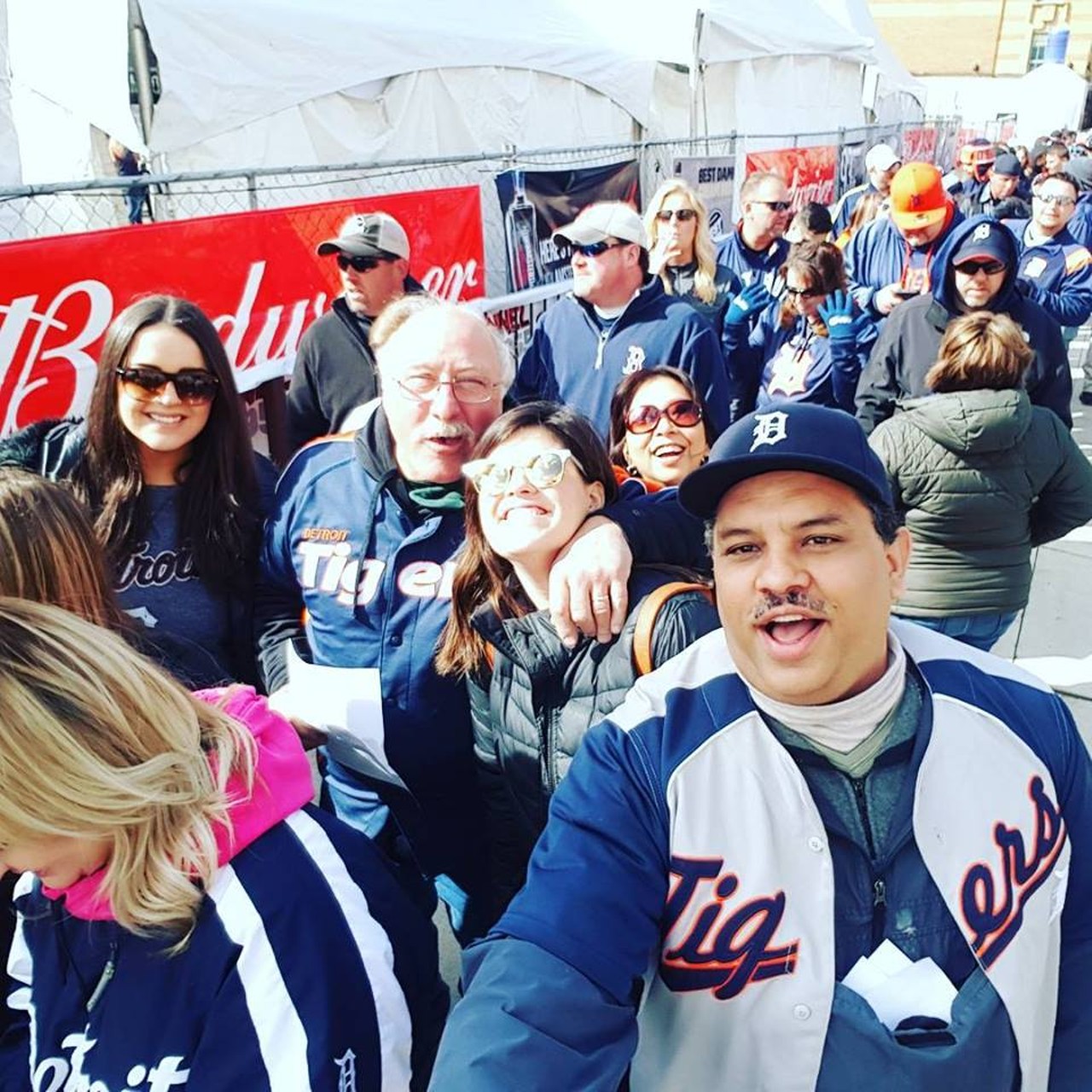 Tigers Opening Day 
Love it or hate it, opening day is a rite of passage 'round these parts. Whether you're simply trying to get to work and avoid the crowds, or getting so drunk you pass out on the sidewalk, an opening day selfie proves you're part of this amazing city we call Detroit.
Photo via Facebook, Carlos Perozo 