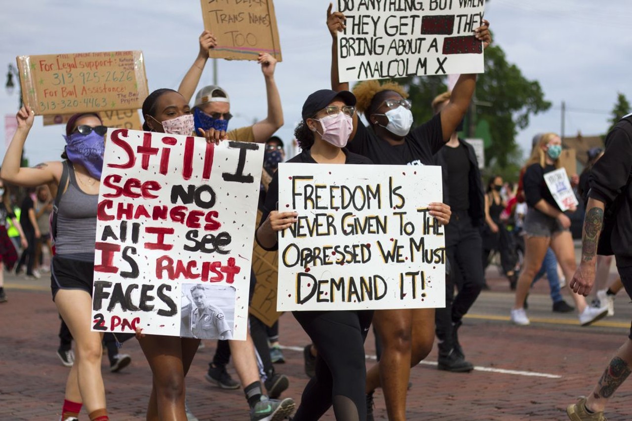 Everything we saw at the Black Lives Matter protest in Detroit on Monday, June 1