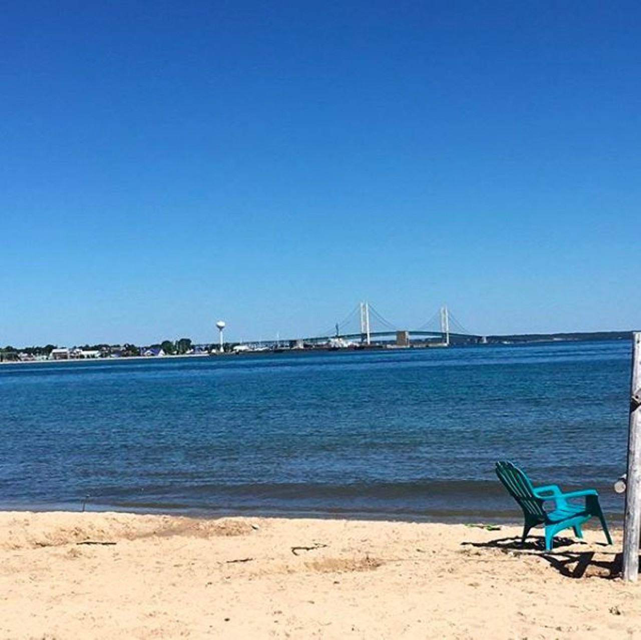 Tee Pee Campground
Mackinaw City, MI
This privately owned campground overlooks the Mackinaw Bridge, Straits of Mackinaw and much more. Not to mention, you are only a boat ride away from Mackinaw Island and minutes away from Mackinaw City. This campground is central to many attractions, but still offers beachfront views of one of the treasures of Michigan. 
Photo via IG user @dingbatjanet