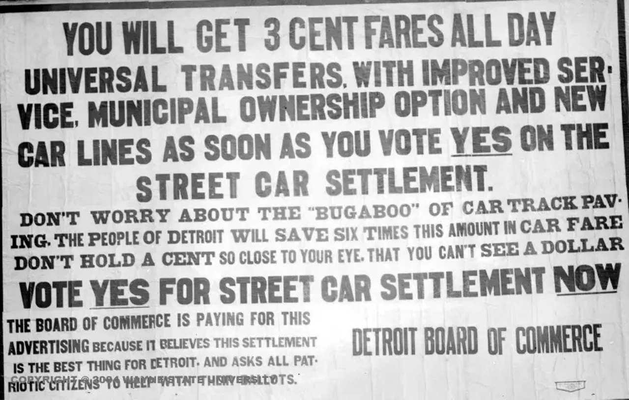 Impressive though the DUR&#146;s network was, the impression that it was an unaccountable monopoly prevailed. Battles over fares and fights against extending expiring franchises characterized the 22-year reign of the DUR, and a lively battle was waged in the press, with a great deal of support for municipal ownership.