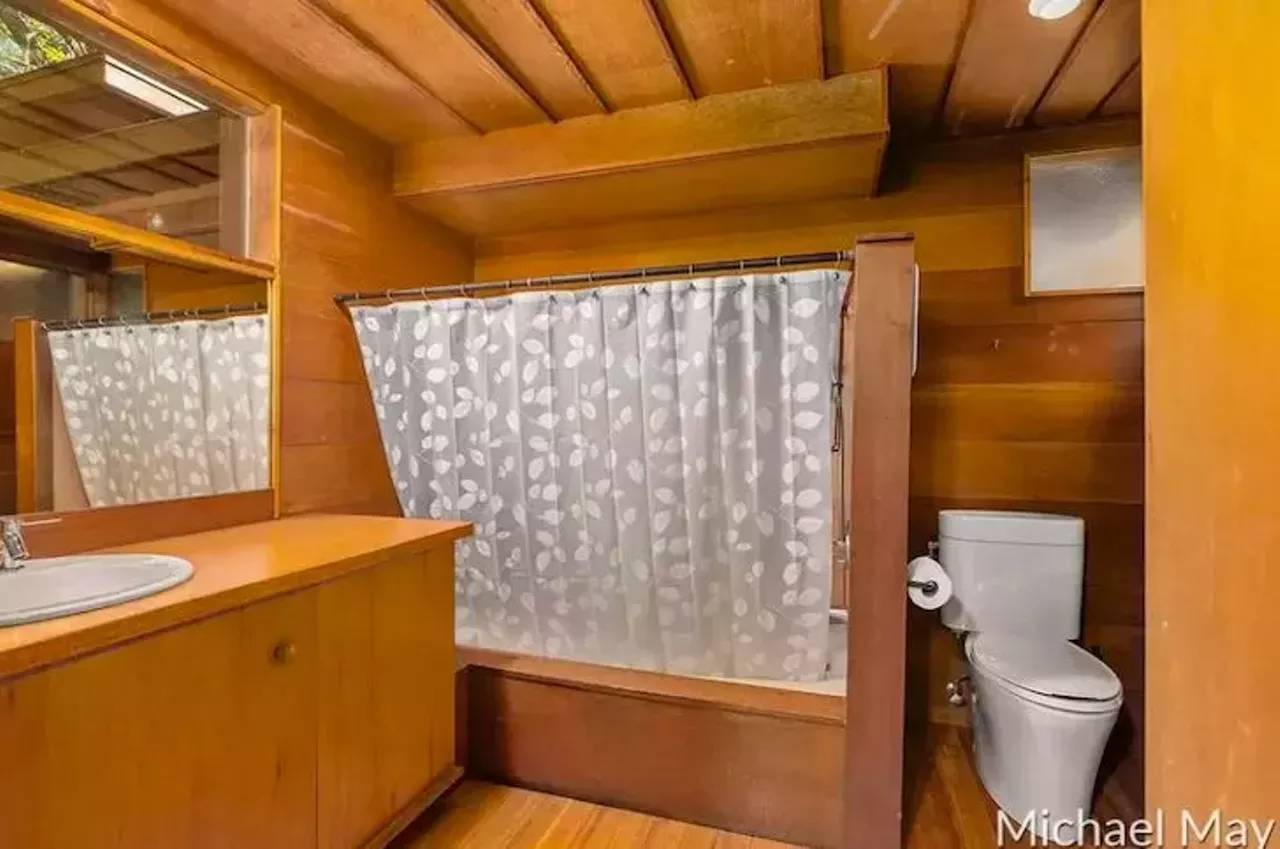 This zen $385k Frank Lloyd Wright-inspired home near Grand Rapids comes with a Buddha