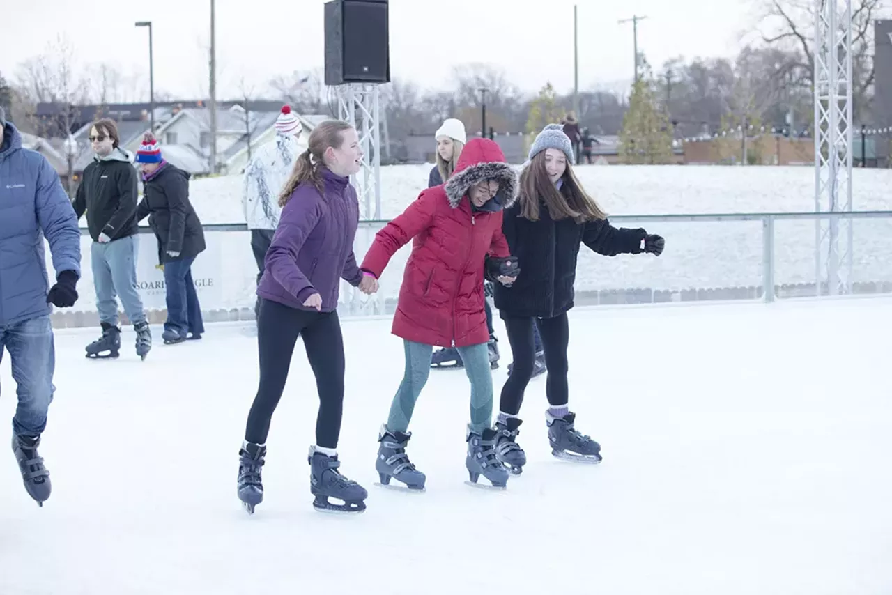 Head to Winter Blast
No, a “winter blast” isn’t only what hits your face whenever you step outside these days. Downtown Detroit’s long-standing seasonal festival was moved to Royal Oak in 2021 due to what organizers blamed on “funding challenges,” and the wintry celebration returns to the suburb’s Centennial Commons (between Main and Troy Streets and 11 Mile Road and 3rd Street) from Friday, Feb. 3 through Sunday, Feb. 5. Guests can go ice-skating in an outdoor rink, learn to ski, or take a ride down the snow slide or zip line. There will also be ice sculptures, kid-friendly activities, live music, food trucks, and vendors, with warming zones and marshmallow roasting stations available. Admission is free and open to the public, and more information is available at winterblast.com. —Lee DeVito