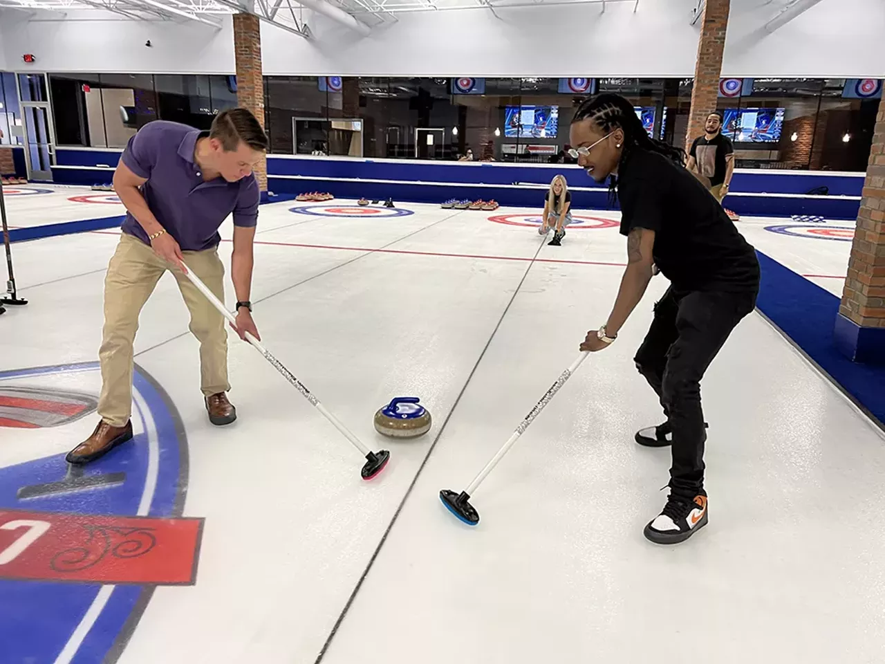 Experience curling
We have to admit, we became absolutely entranced by the strange sport of curling while watching the 2022 Winter Olympics in Beijing, where players slide stones across a sheet of ice toward a target, using tools to guide the stone’s movement by subtly altering the surface of the ice. Well, now we — and you — can try it out. A new $10 million facility called the HUB Stadium in Novi bills itself as the only place in Michigan for the general public to try curling. The 70,000-square-foot facility includes six curling sheets. The HUB Stadium is located at 44325 W. 12 Mile Rd., at the Fountain Walk mall. More information is available at novi.thehubstadium.com. —Lee DeVito