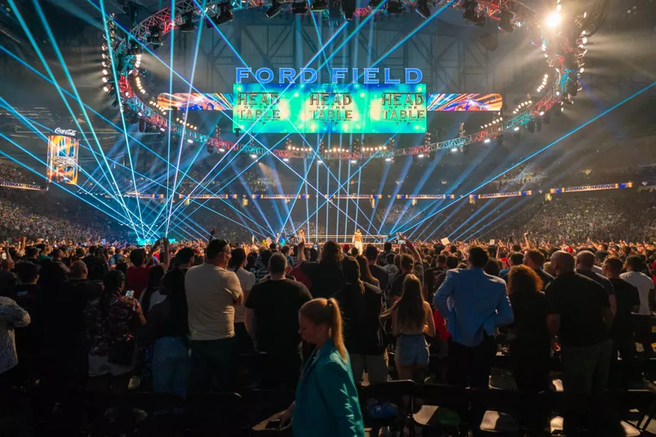 SummerSlam at Detroit's Ford Field; WWE superstars visit community