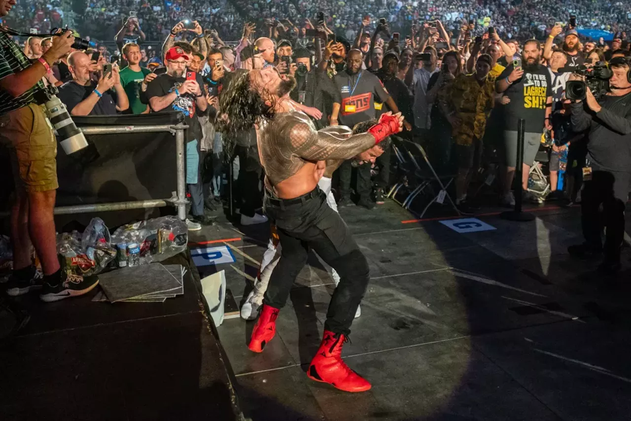 SummerSlam at Detroit's Ford Field; WWE superstars visit community