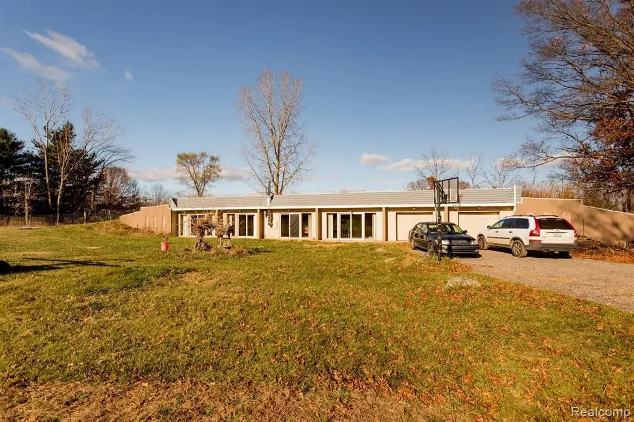 Image: Unique buried ‘earth shelter’ house hits market in Michigan