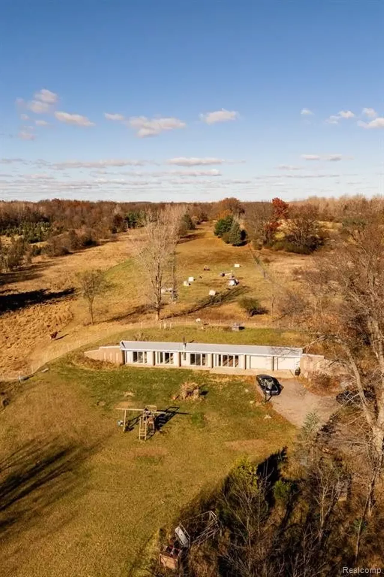 Image: Unique buried ‘earth shelter’ house hits market in Michigan