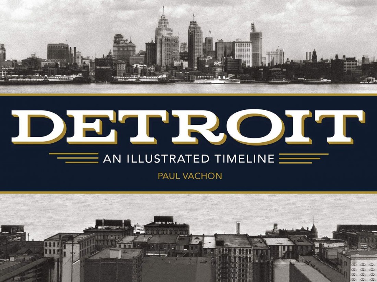 Detroit: An Illustrated Timeline
Walk through three centuries of Detroit history with author Paul Vachon in this aesthetically pleasing illustrated timeline. From the First French missionaries to the Battle of Bloody Run to the Riot of 1943 to the Super Bowl XL at Ford Field, the book has the breadth and depth to leave Detroiters more aware of their city&#146;s history than before.