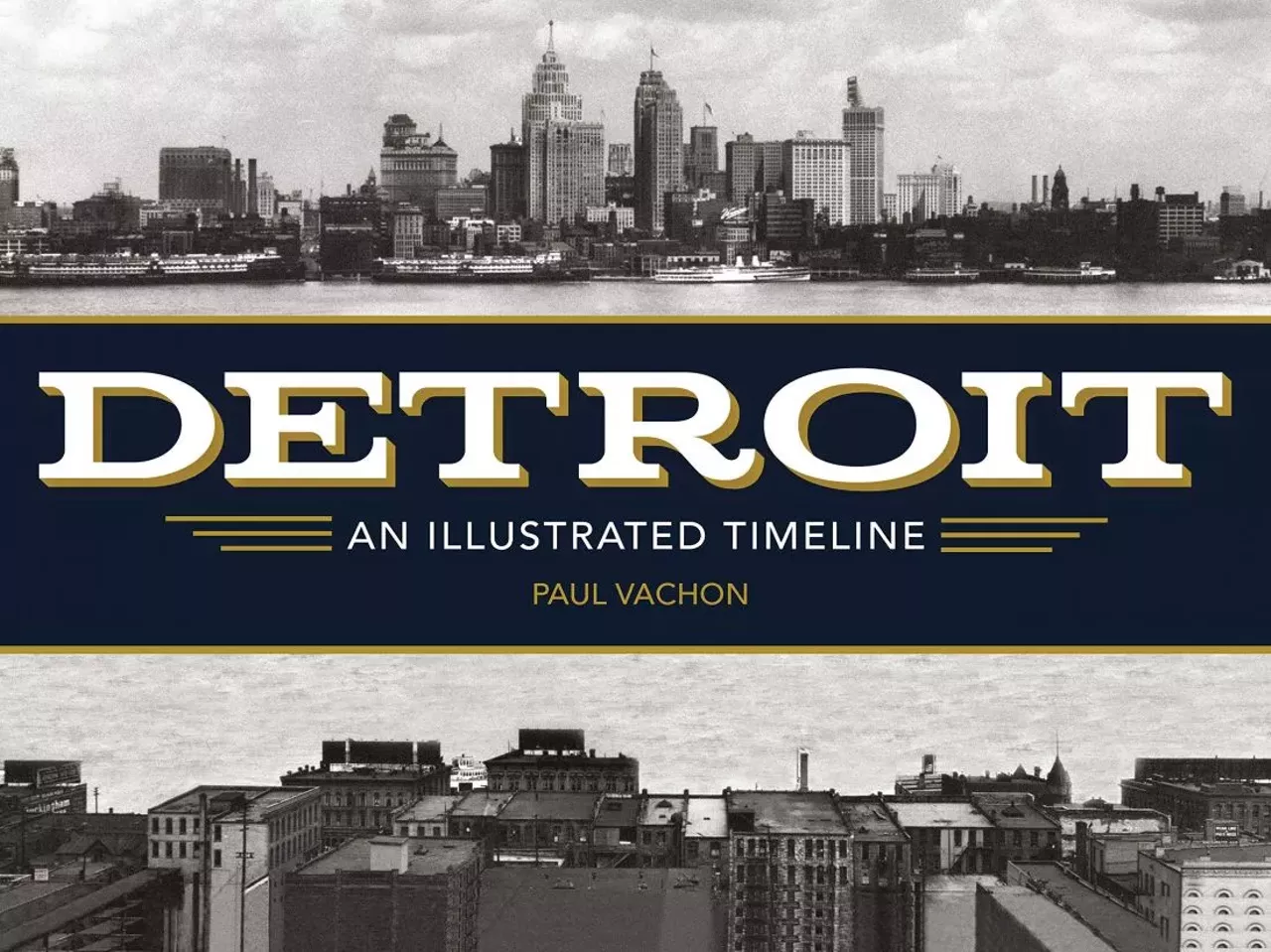 Detroit: An Illustrated Timeline Walk through three centuries of Detroit history with author Paul Vachon in this aesthetically pleasing illustrated timeline. From the First French missionaries to the Battle of Bloody Run to the Riot of 1943 to the Super Bowl XL at Ford Field, the book has the breadth and depth to leave Detroiters more aware of their city&#146;s history than before.