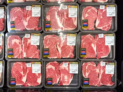 Meat on display at a Metro Detroit grocery store.