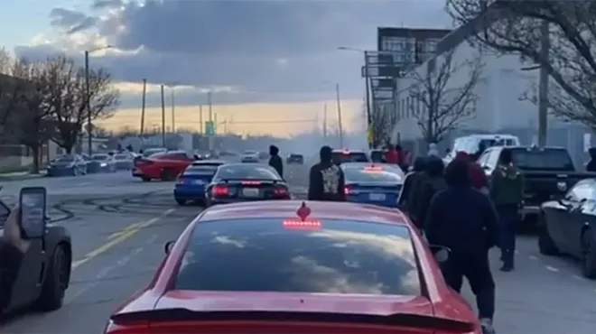 Image: Video shows Detroiters disregarding stay-at-home order, watching car stunts