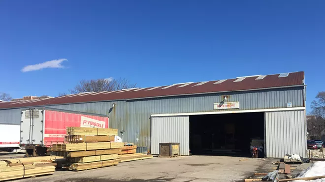 Fingerle Lumber's warehouse on Fifth St. in Ann Arbor.