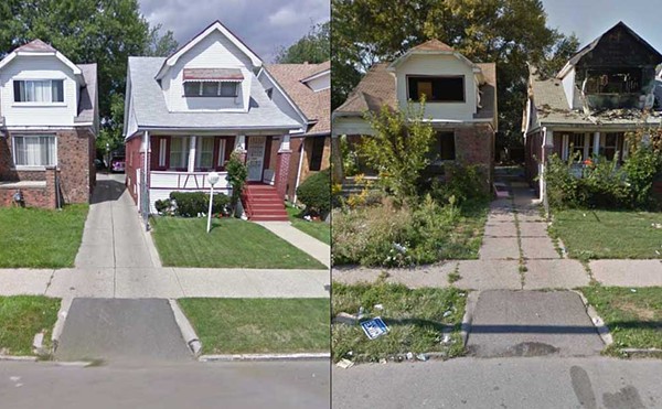 A viral Facebook post shows a dramatic before-and-after in Detroit, and not for the better.