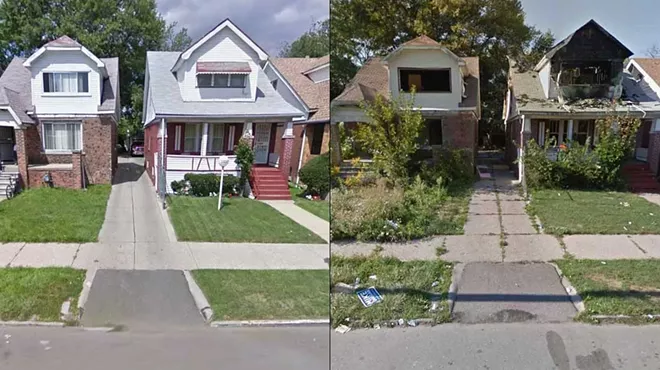 A viral Facebook post shows a dramatic before-and-after in Detroit, and not for the better.