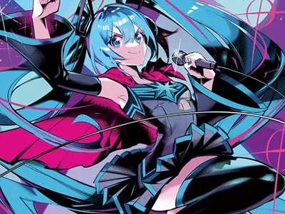 Hatsune Miku is a “virtual” Japanese pop star.