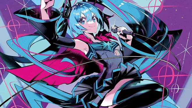 Hatsune Miku is a “virtual” Japanese pop star.