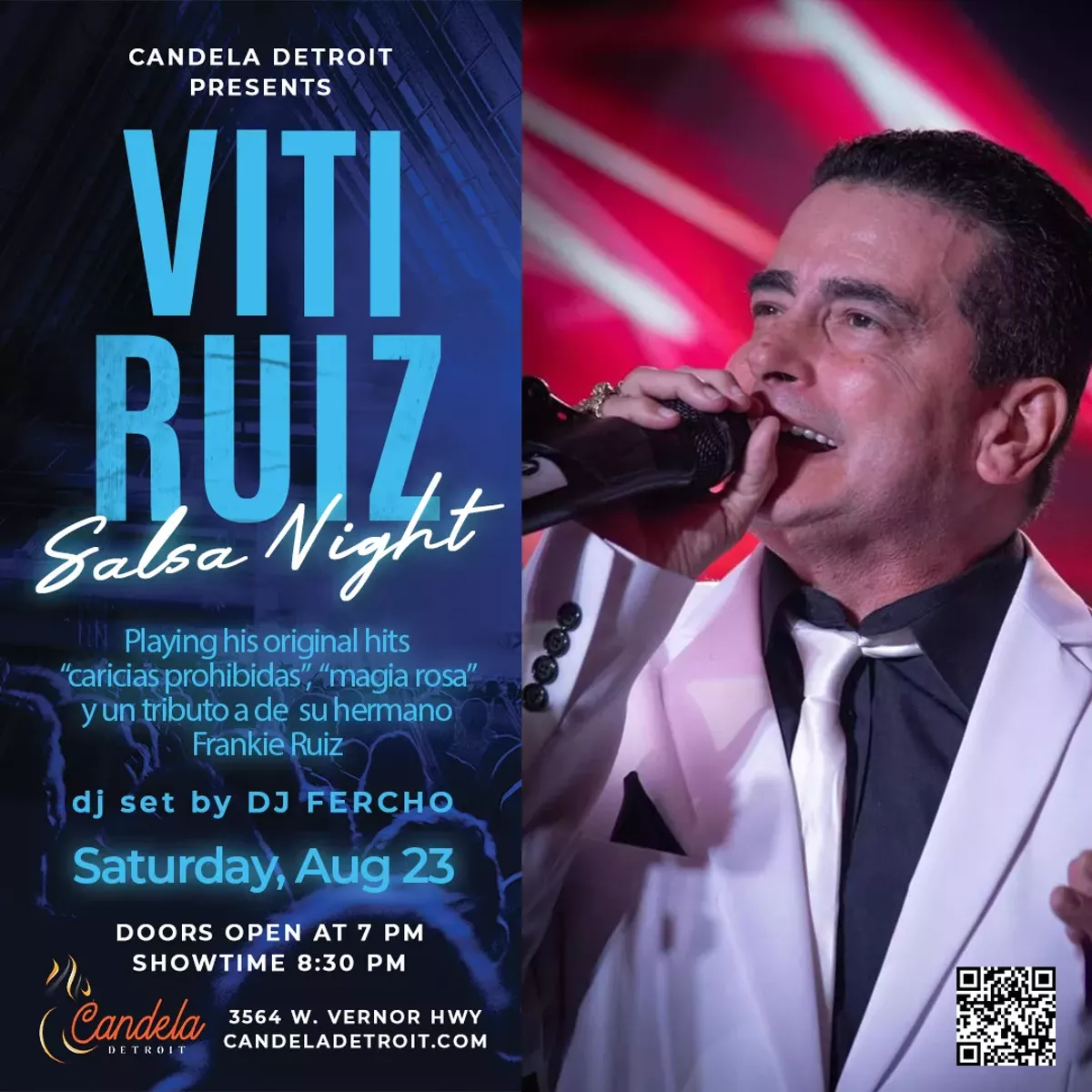 Viti Ruiz with Live Orchestra Salsa Night