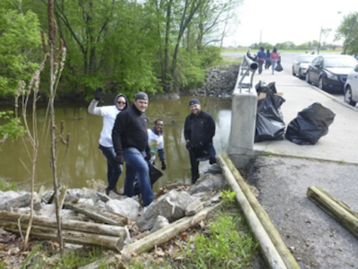 Volunteers at work cleaning up the Rouge River watershed as part of the "Rouge Rescue" last year. - therouge.org