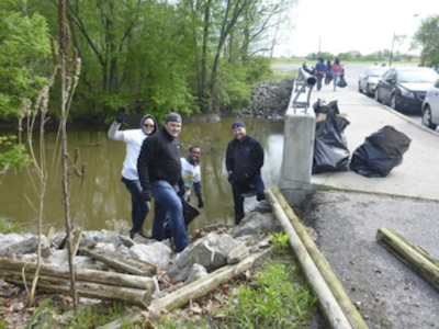 Volunteers at work cleaning up the Rouge River watershed as part of the "Rouge Rescue" last year. - THEROUGE.ORG